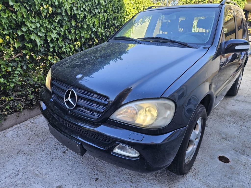 Mercedes ML 270 CDI 2003, Auto's, Automaat, Zwart, Overige kleuren, Leder en Stof