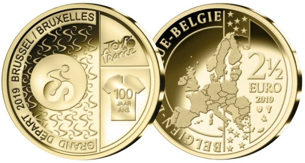 2,5 euro België 2019 Tour de France, Verzenden, België, 5 euro