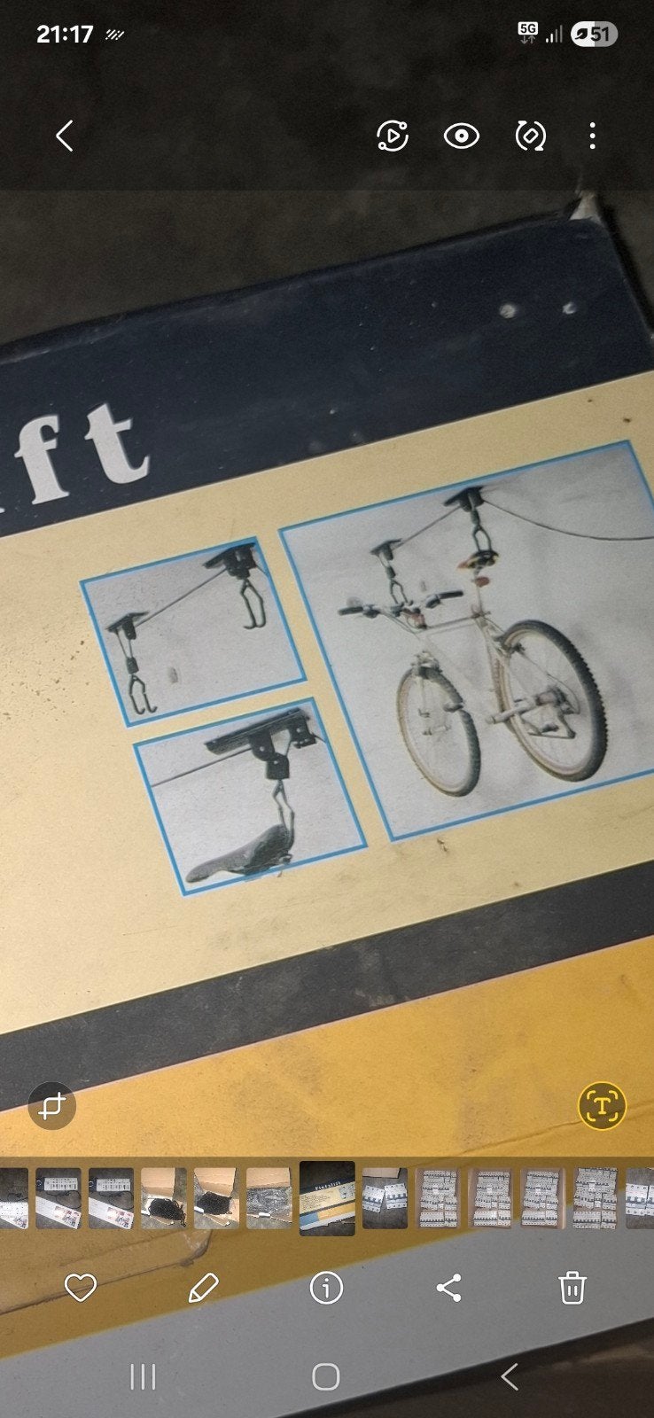 Support de plafond pour vélo, Vélos & Vélomoteurs, Enlèvement ou Envoi