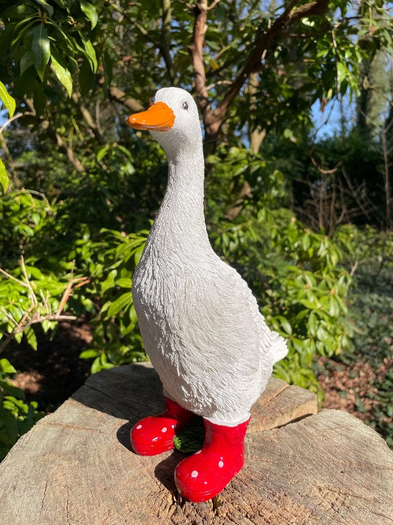 Bottes d'oie, jardin, étang rouges 30cm, Enlèvement ou Envoi, Neuf, Synthétique, Animal