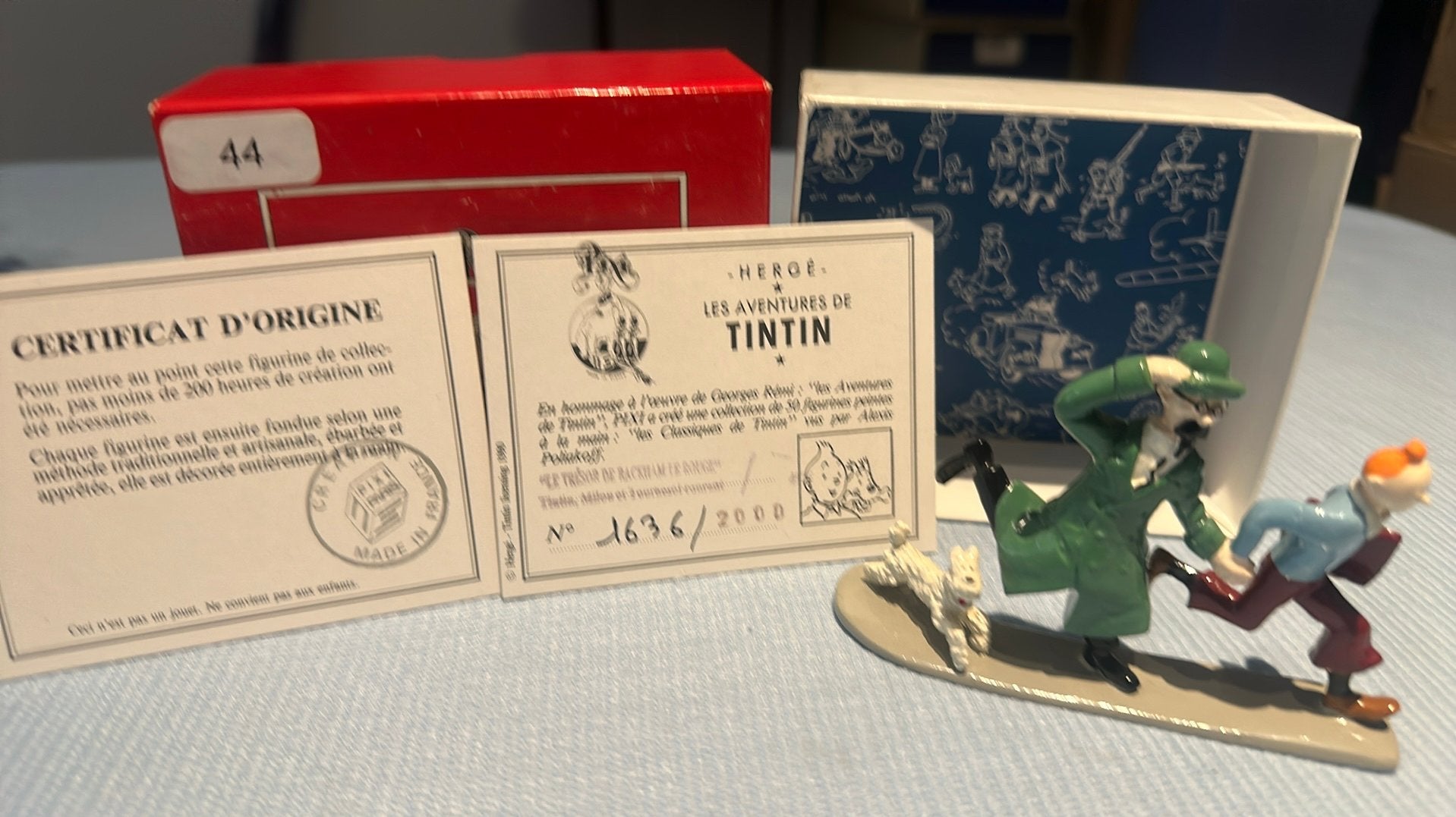 Tintin,Milou et Tournesol courant, Collections, Enlèvement ou Envoi, Tintin, Comme neuf, Statue ou Figurine