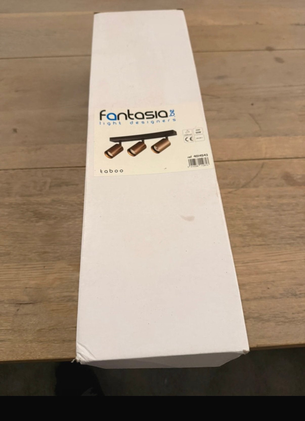 Design-plafondlamp Fantasia Taboo — 3 verstelbare spots, Huis en Inrichting, Ophalen of Verzenden, Nieuw