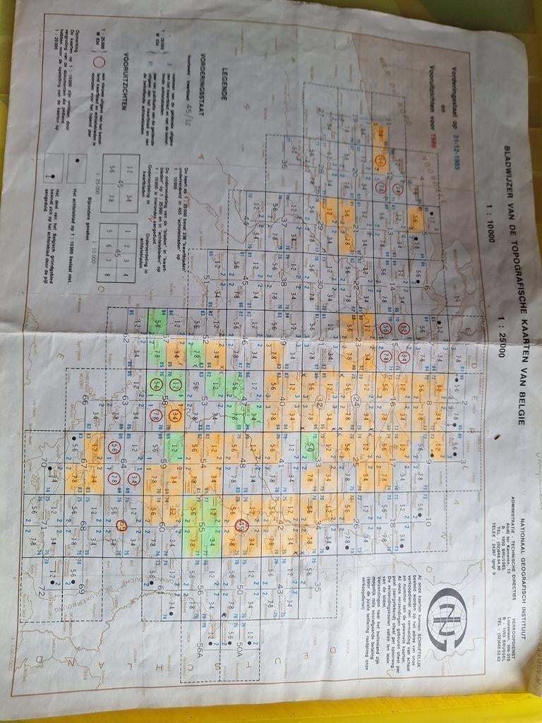 Topografische kaarten, Boeken, Atlassen en Landkaarten, Ophalen