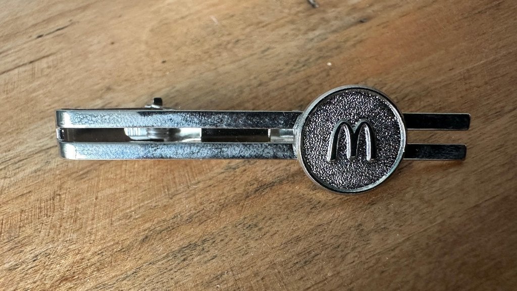 MacDonalds stropdas speld, Kleding | Heren, Stropdassen, Ophalen, Nieuw, Zilver, Effen