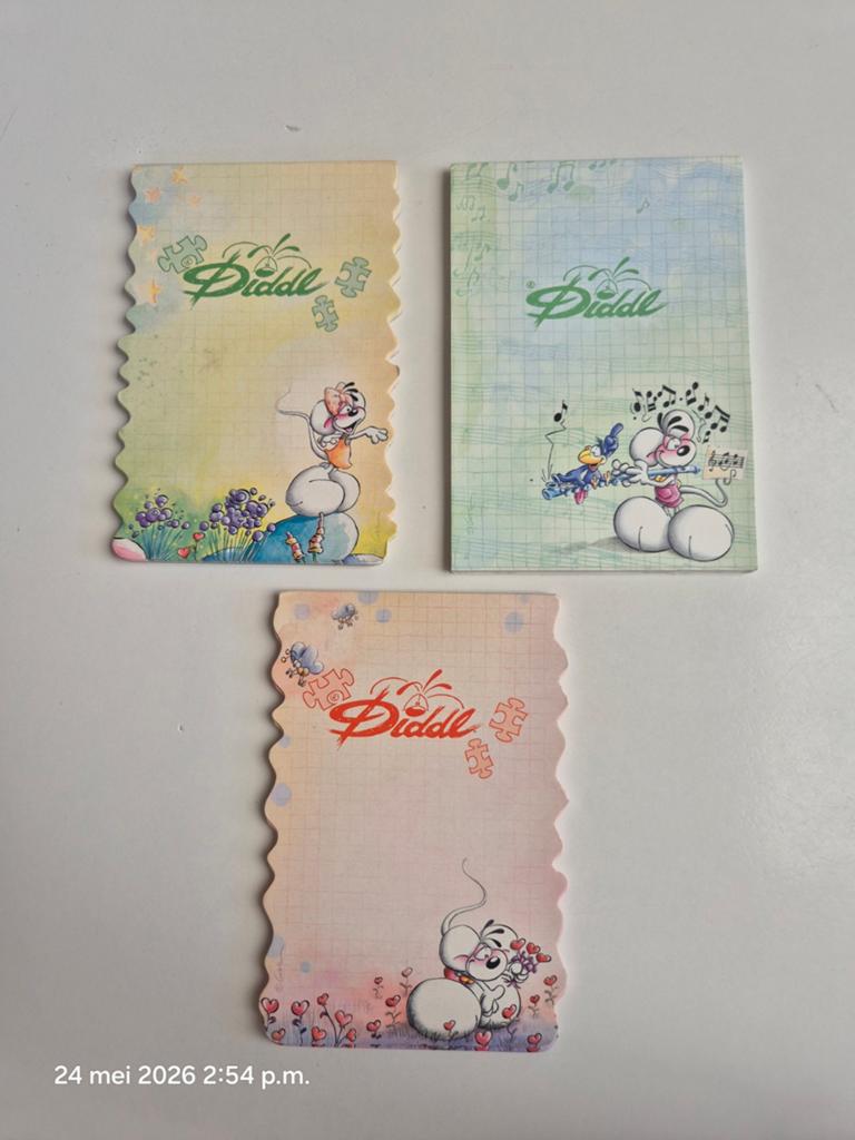 Memoblaadjes Diddl, Ophalen of Verzenden, Diddl