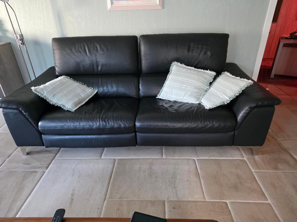 Electrische relax zetel, Ophalen, Gebruikt, 100 tot 125 cm, Driepersoons