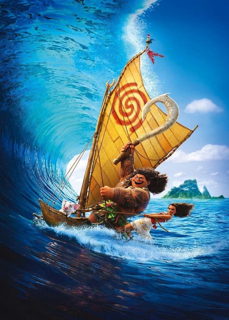 Disney Vaiana Vlies Behang - 200x280 cm - Gratis Verzending, Kinderen en Baby's, Ophalen of Verzenden, Nieuw, Wanddecoratie