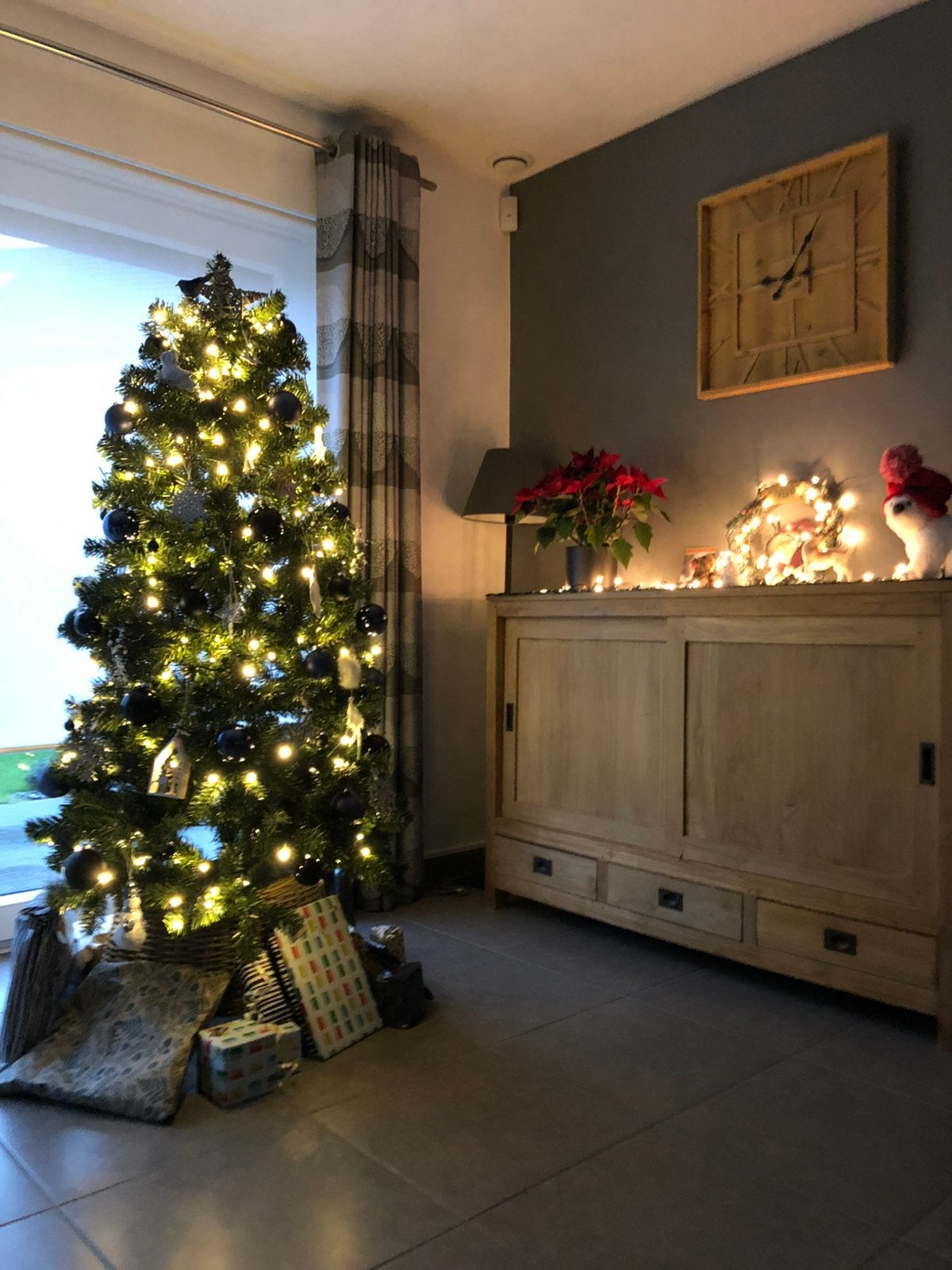 Sapin de noel artificiel  complet avec deco, Divers, Enlèvement, Comme neuf