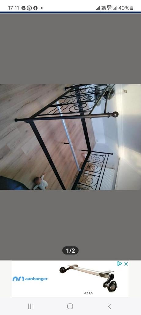 Bed met frame, Ophalen