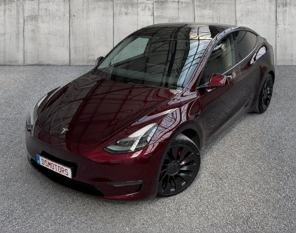 Tesla Model Y AWD DM Performance | Trekhaak | BTW wagen, Autos, Tesla, Rouge, Achat, Euro 6, Entreprise