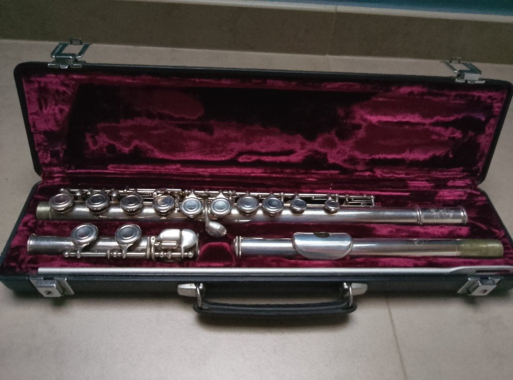 Evette Buffet Crampon dwarsfluit  met originele koffer, Muziek en Instrumenten, Ophalen, Gebruikt, Dwarsfluit