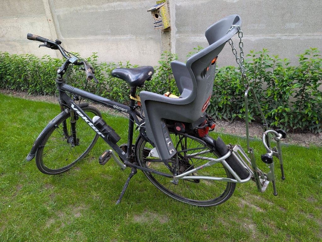 FollowMe Tandem koppeling (snelspanner- en steekasadapter), Ophalen, Gebruikt, Opvouwbaar, FollowMe