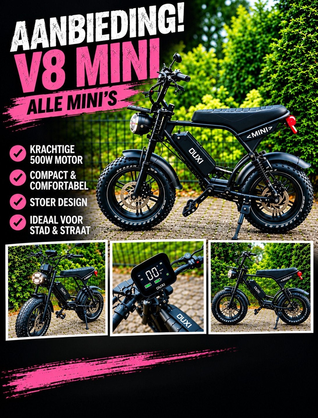 NIEUWSTE FATBIKE V8 MINI ULTRA – SPOTPRIJS!, Ophalen, Nieuw