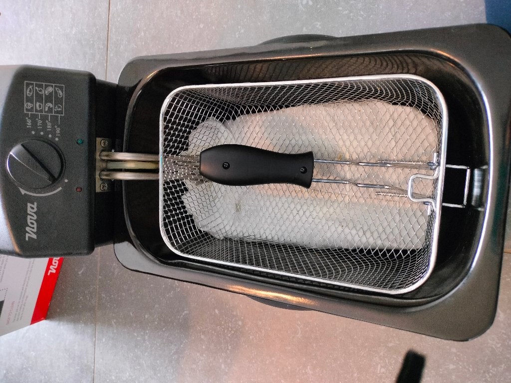 friteuse, 3 à 4 litres, Enlèvement, Comme neuf, Pan intérieur amovible