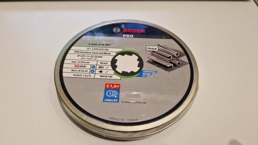 Bosch Pro slijpschijfjes X-Lock inox en metaal 125 mm, Enlèvement, Neuf, Meuleuse d'angle