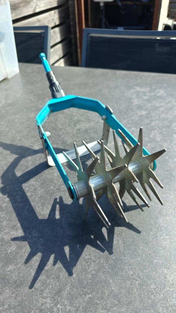 gardena Kruimelaar grindhark combisysteem, Tuin en Terras, Ophalen of Verzenden, Gebruikt, Hark, Gardena
