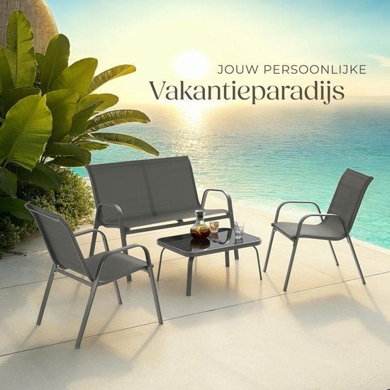 tuinsetje, Ophalen, Zo goed als nieuw, 4 zitplaatsen, Tuinset