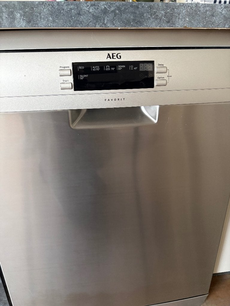 AEG Vaatwasser inbouw, Elektronische apparatuur, Ophalen, Gebruikt, Eco programma, 60 cm of meer