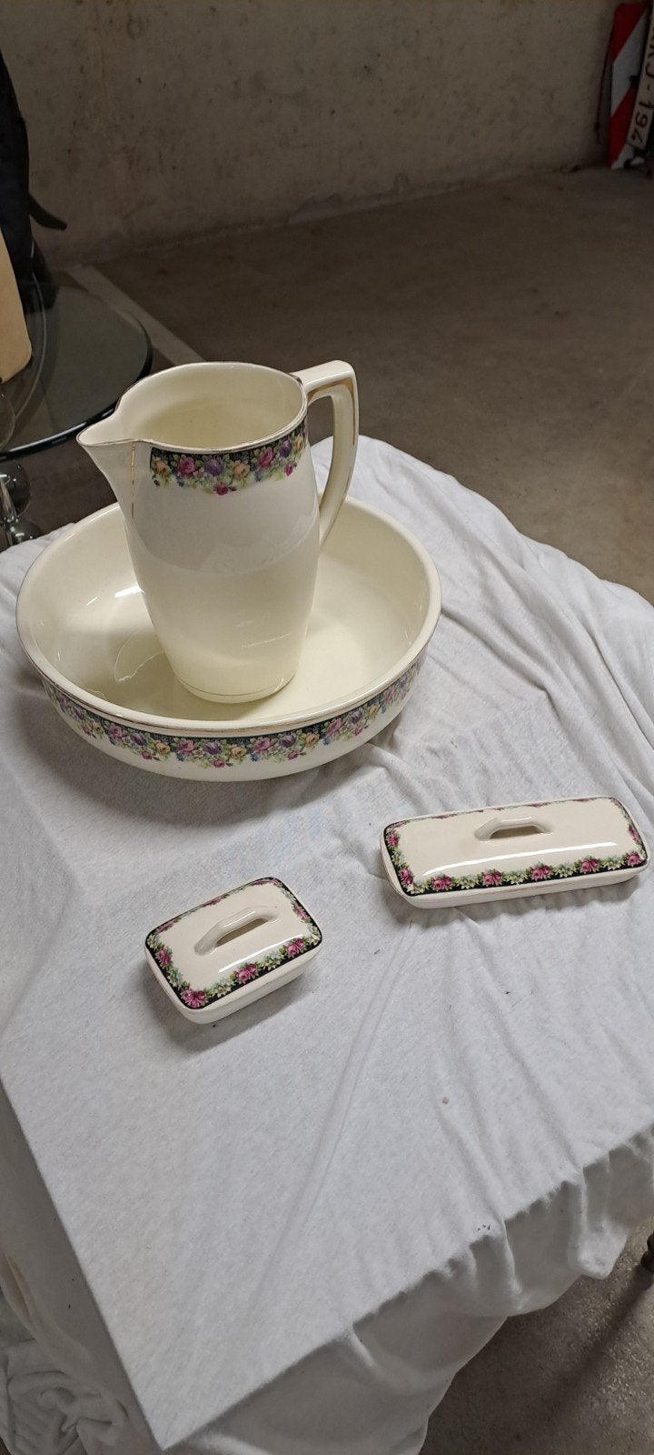 Lampetkan set 4 delig + 1 Lampetkan, Antiek en Kunst, Ophalen