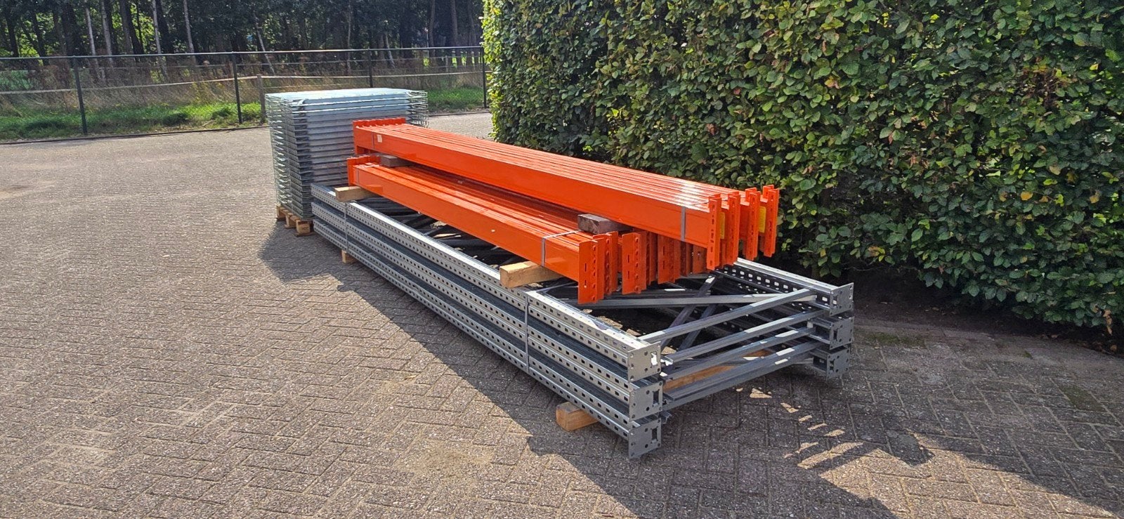13 meter palletstelling , magazijnstelling , stelling, Ophalen