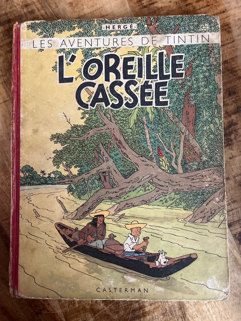 Tintin l’oreille cassée, Enlèvement ou Envoi, Une BD, Utilisé, Hergé