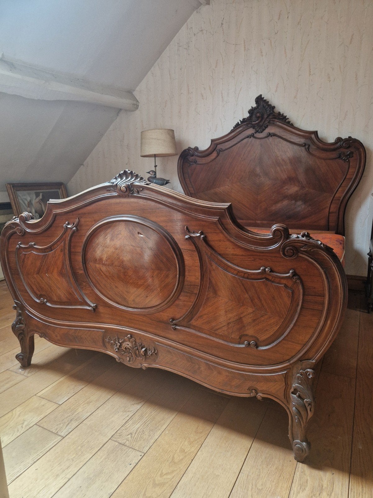 Belle chambre Louis XV, Antiquités & Art, Antiquités | Meubles | Lits, Enlèvement