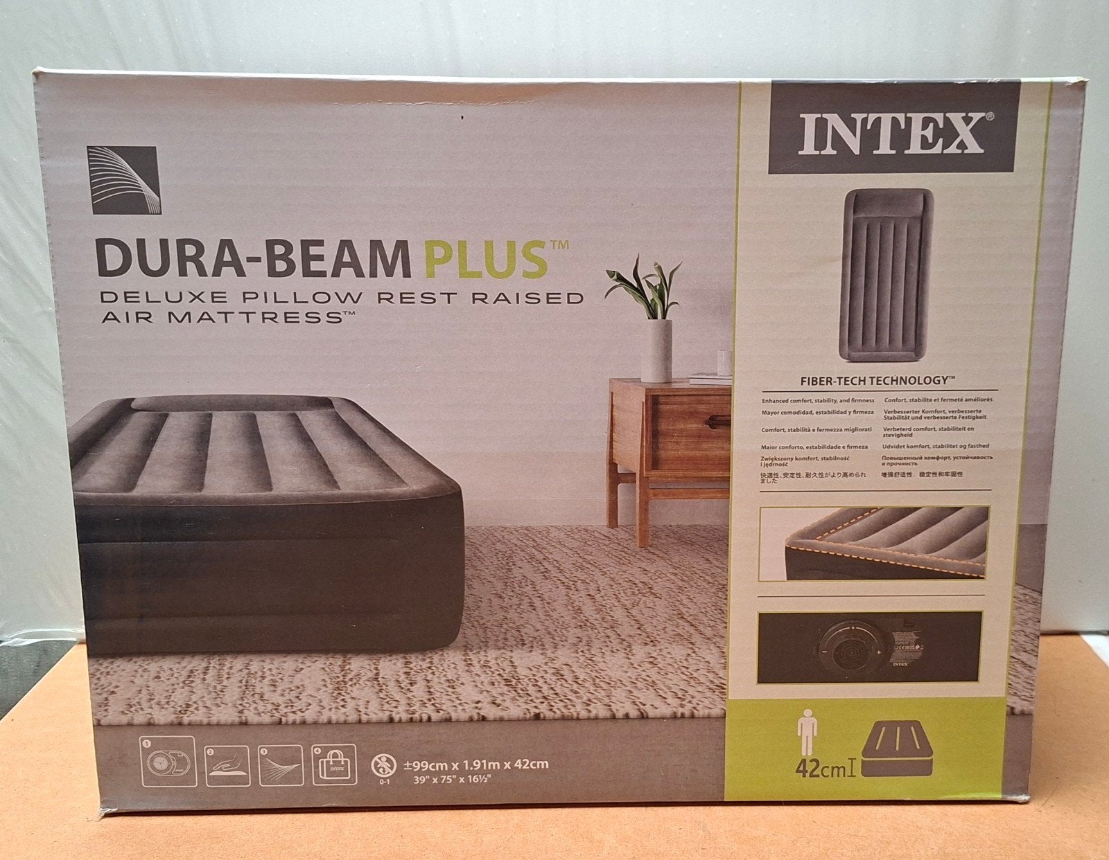 Intex Luxe matelas gonflable NOUVEAU, Enlèvement, Pompe intégrée, Neuf
