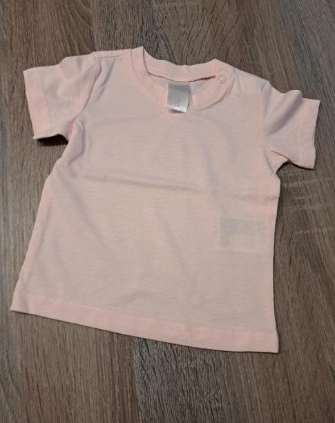 Lichtroze t-shirt - H&M - 62, Kinderen en Baby's, Babykleding | Maat 62, Meisje, H&M, Ophalen of Verzenden, Zo goed als nieuw