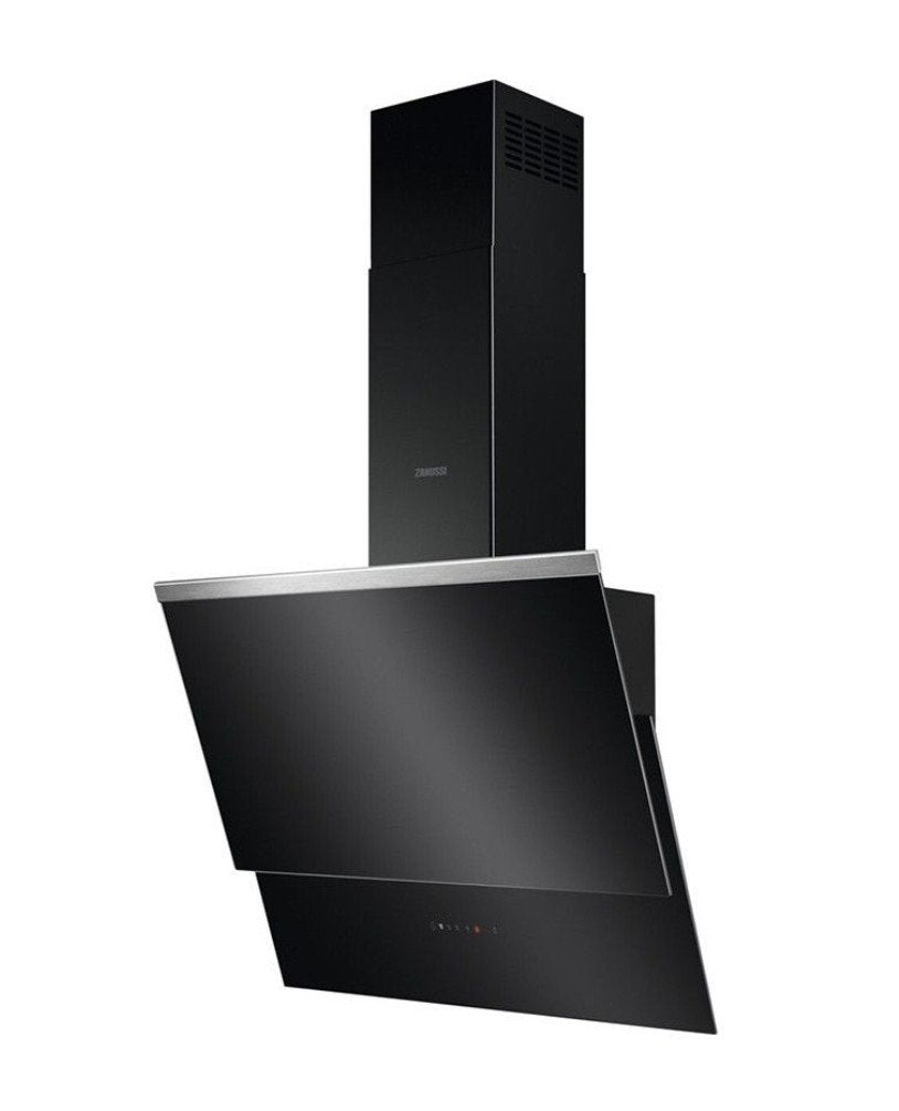 Hotte décorative noire 60cm ZANUSSI Neuve emballée, Electroménager, Enlèvement, Neuf, Autoportant, Hotte murale