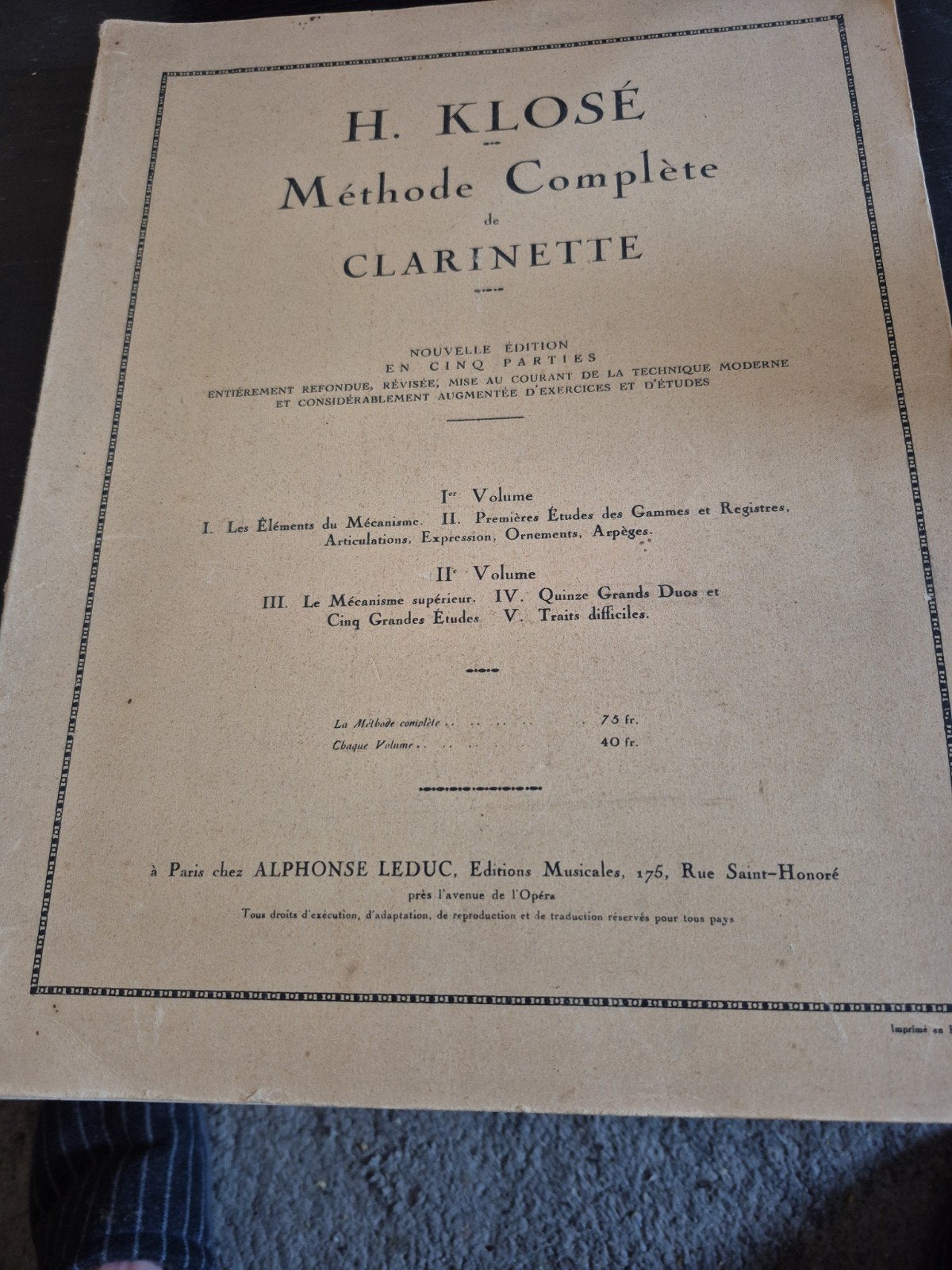 Fermer, Enlèvement ou Envoi