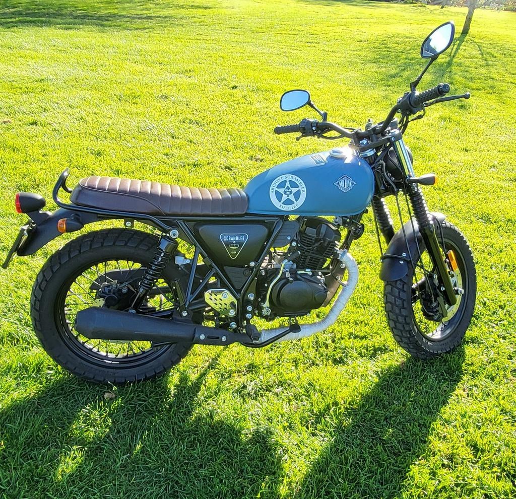 Moto 125 scrambler AM64, 125 cm³, 5 vitesses, Comme neuf, Archive