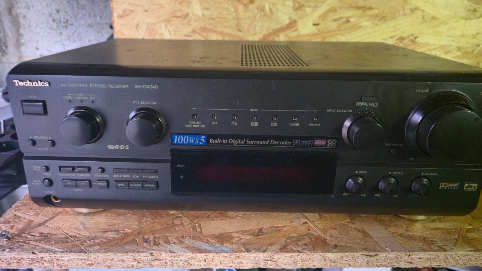 Technics SA-DX940 AV Control Stereo Receiver – 5x 100W, TV, Hi-fi & Vidéo, Enlèvement