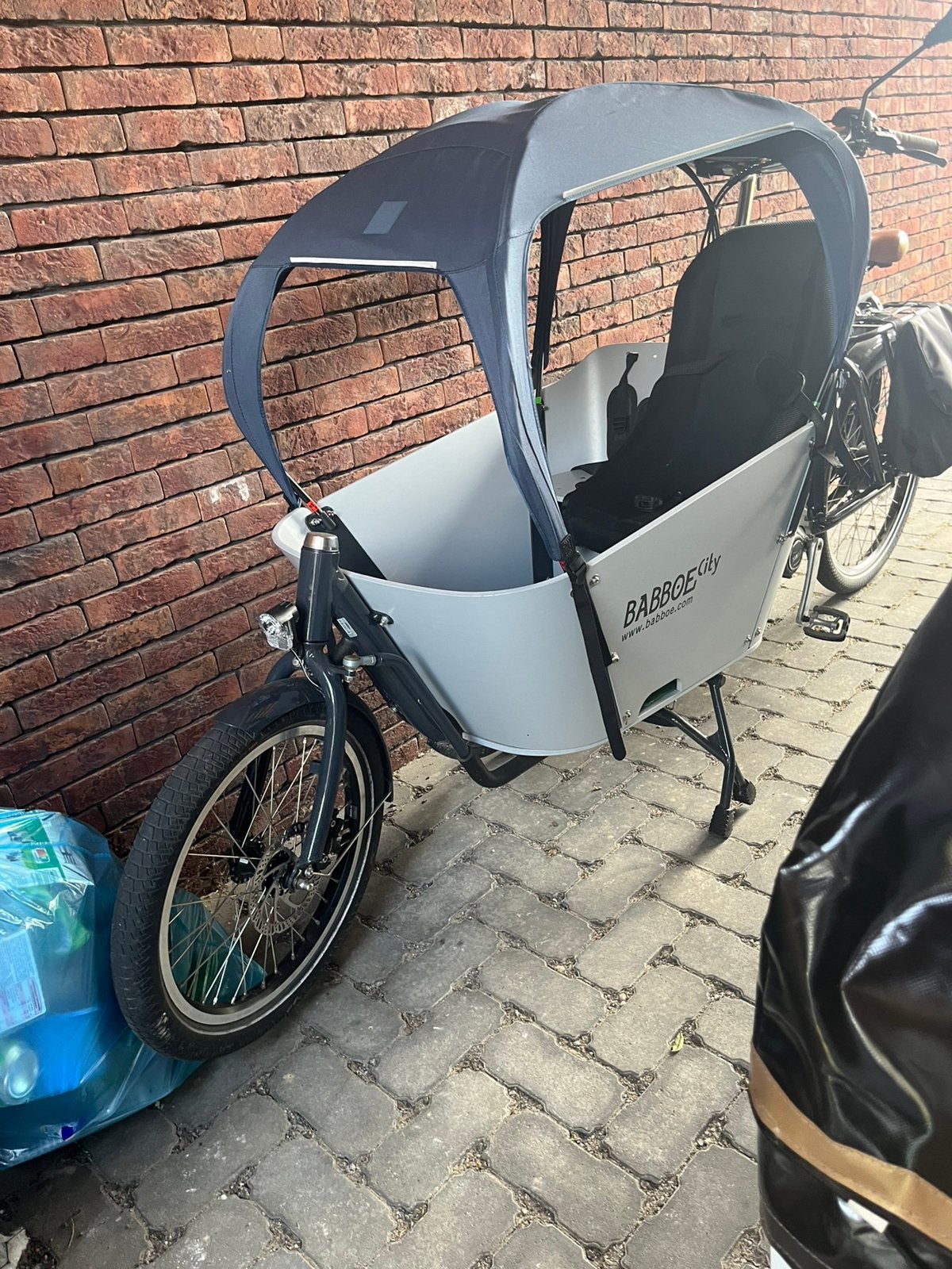 Bakkfiets Babboe Mountain-E, Fietsen en Brommers, Ophalen, Zo goed als nieuw