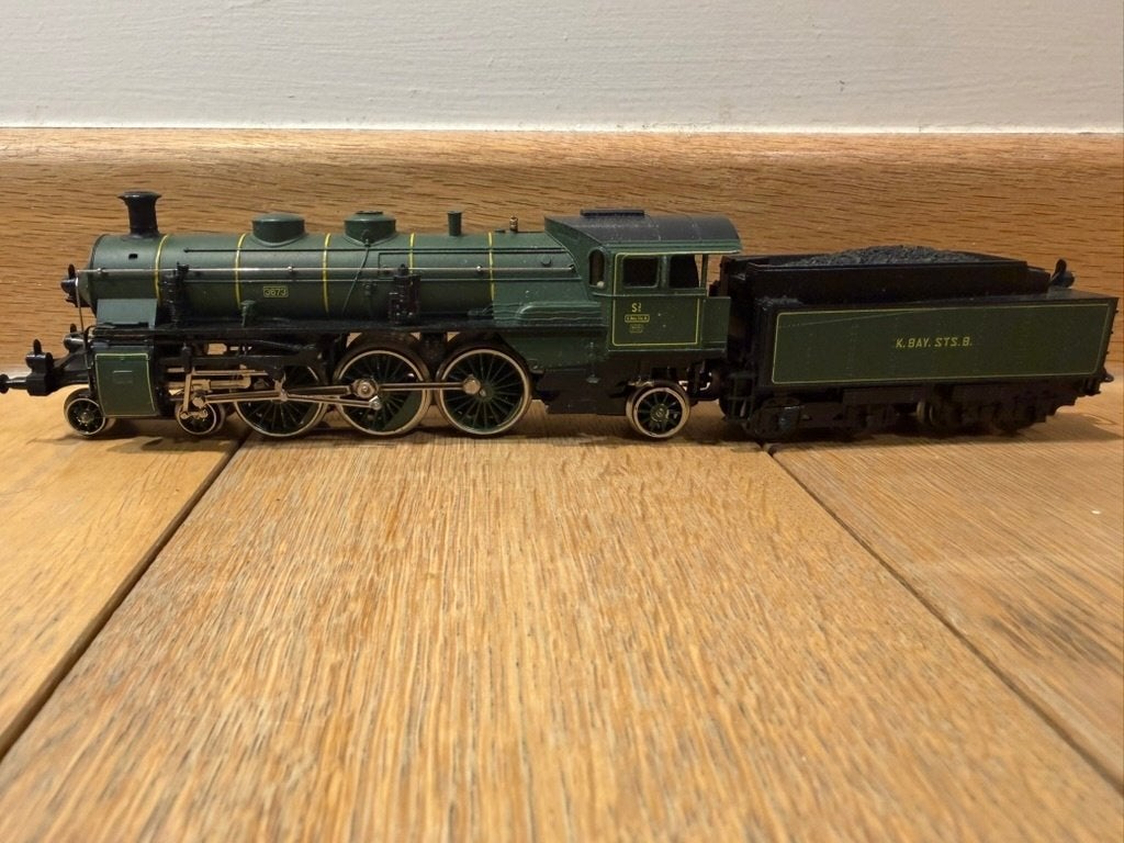 Märklin 3092 H0 – Beierse S 3/6 nr. 3673 – K.Bay.Sts.B., Wisselstroom, Locomotief, Ophalen of Verzenden, Zo goed als nieuw