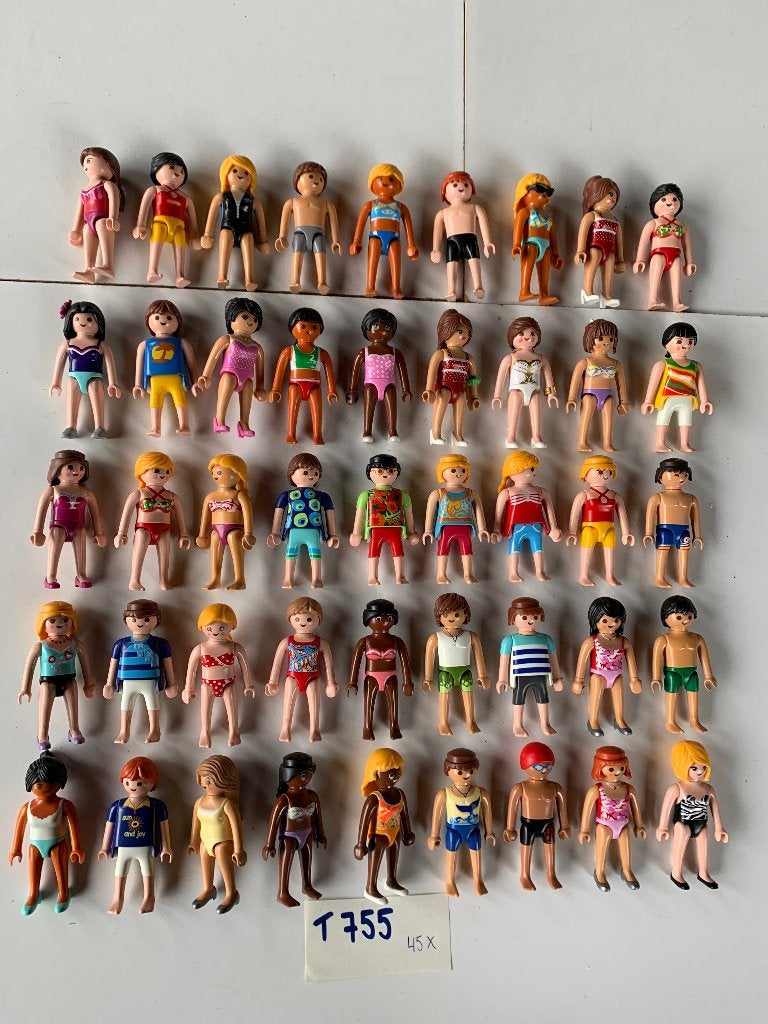 PLAYMOBIL T755: SUPERLOT 45 SUMMER FUN FIGUREN, Losse onderdelen, Ophalen of Verzenden, Figuren, Summer fun