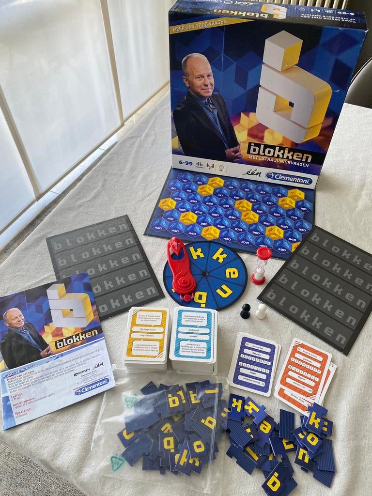 Blokken gezelschapsspel van Clementoni, Ophalen of Verzenden, Zo goed als nieuw