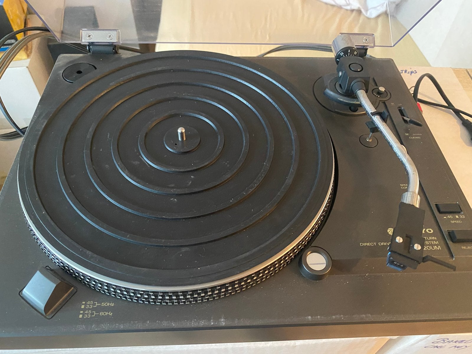 Platendraaier sanyo. Snelheid regelbaar, Audio, Tv en Foto, Platenspelers, Ophalen, Zo goed als nieuw