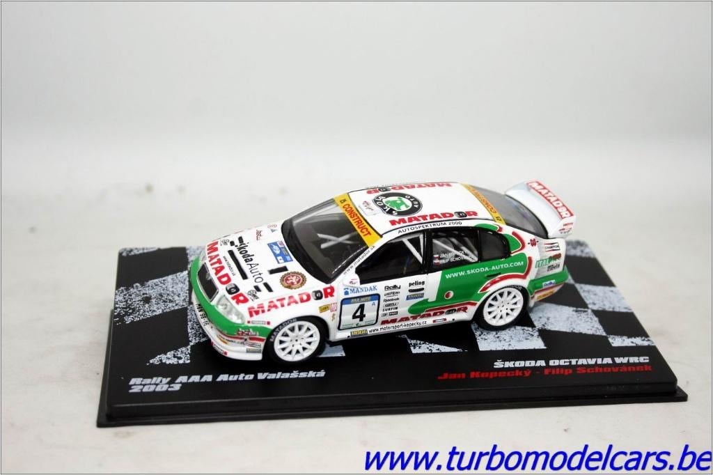 Skoda Octavia WRC 2003 1/43 DeAgostini, Ophalen of Verzenden, Nieuw, Auto, Overige merken