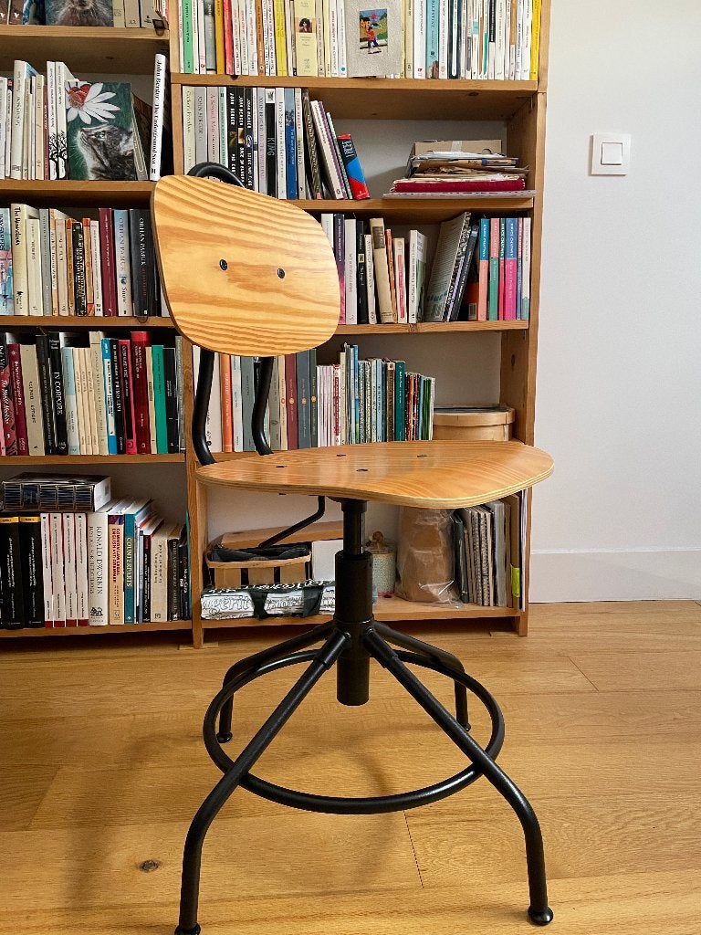 Chaise de bureau pivotante et ajustable IKEA KULLABERG, Maison & Meubles, Enlèvement, Utilisé, Brun, Chaise de bureau