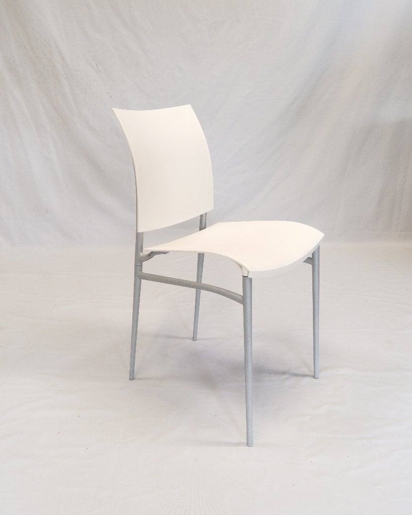 6 x chaises blanches Miss C.O.C.O. – P. Starck pour Cassina, Métal, Enlèvement, Blanc, Mid-Century Modern