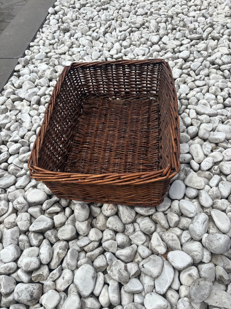 Panier en osier, Ophalen, Gebruikt, Mand, Vierkant