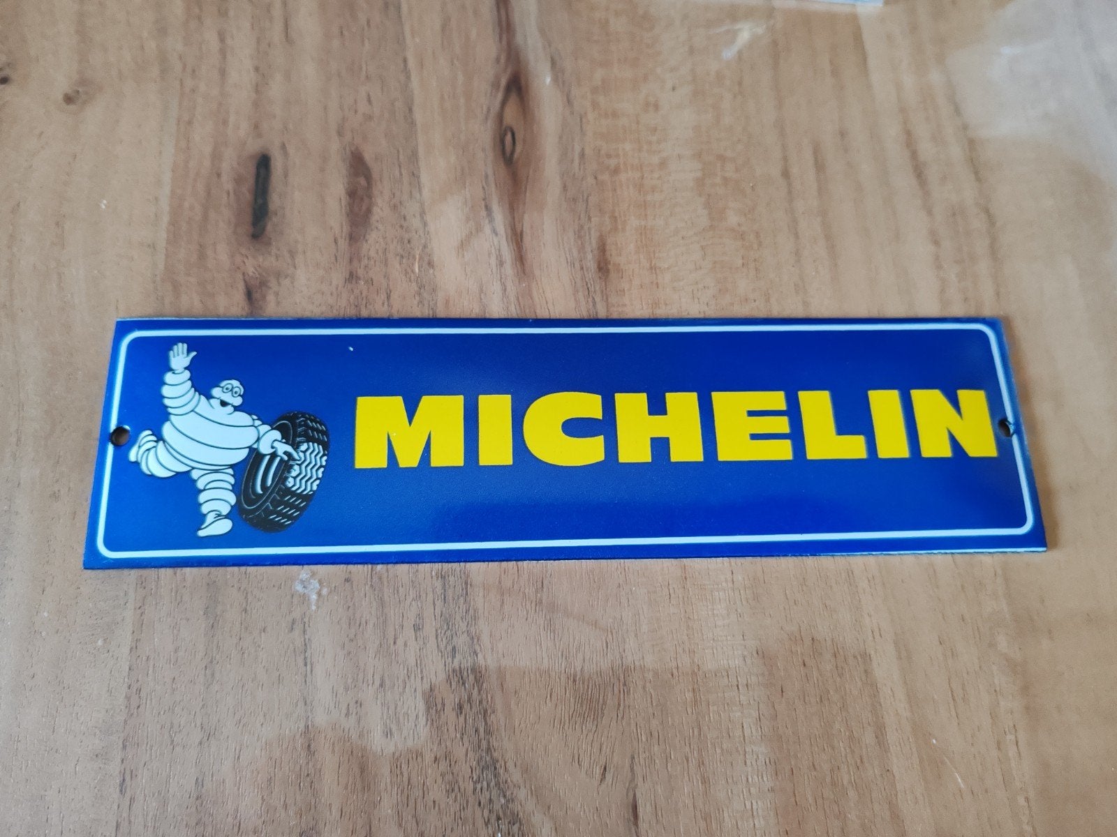 Plaque émaillée Michelin, Enlèvement ou Envoi, Comme neuf, Panneau publicitaire