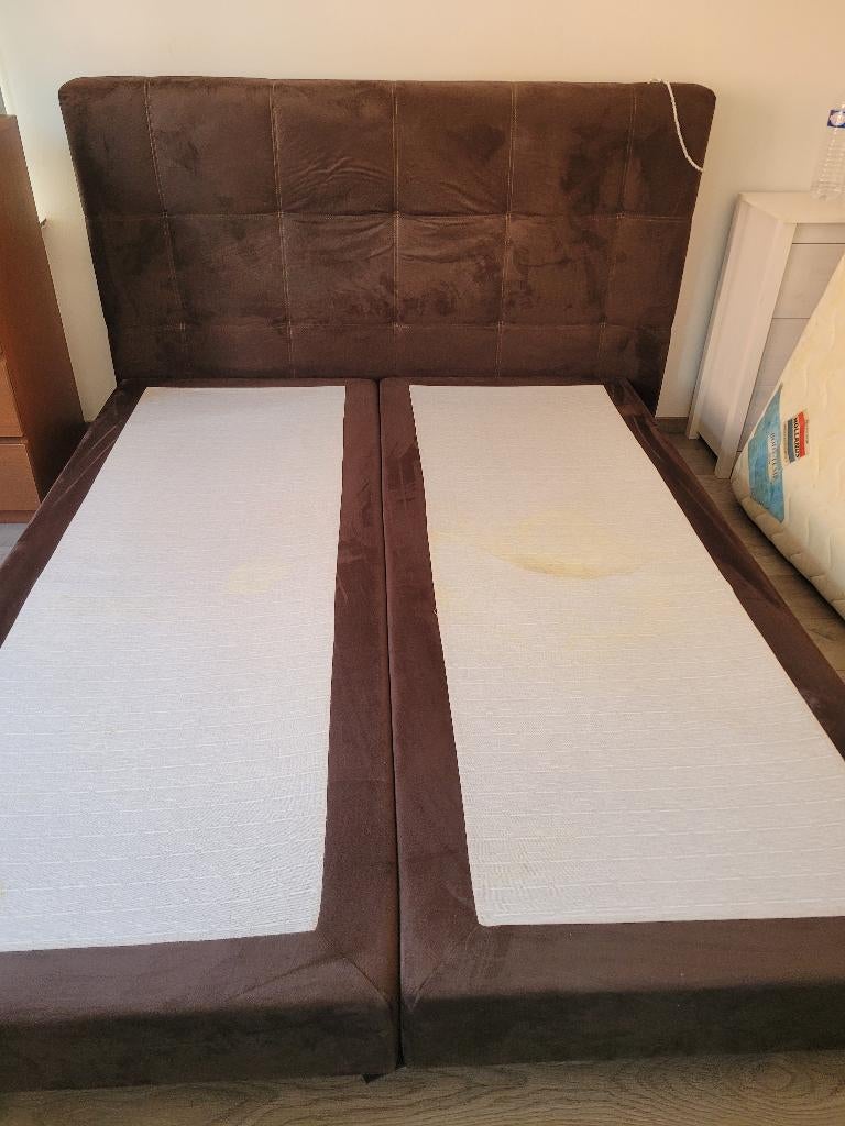 Lattenbodem  met hofdboord, Huis en Inrichting, Slaapkamer | Matrassen en Bedbodems, Ophalen, Gebruikt, Tweepersoons, Bedbodem