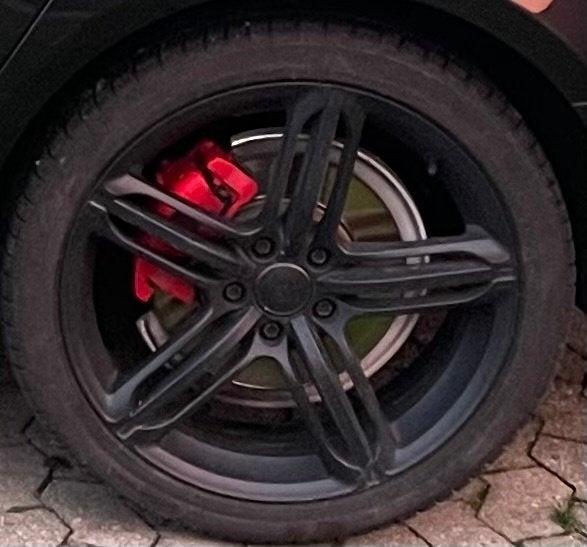 19 INCH VELGEN + CONTINENTAL 4 SEIZOEN BANDEN, Gebruikt, 255 mm, Banden en Velgen, All Season