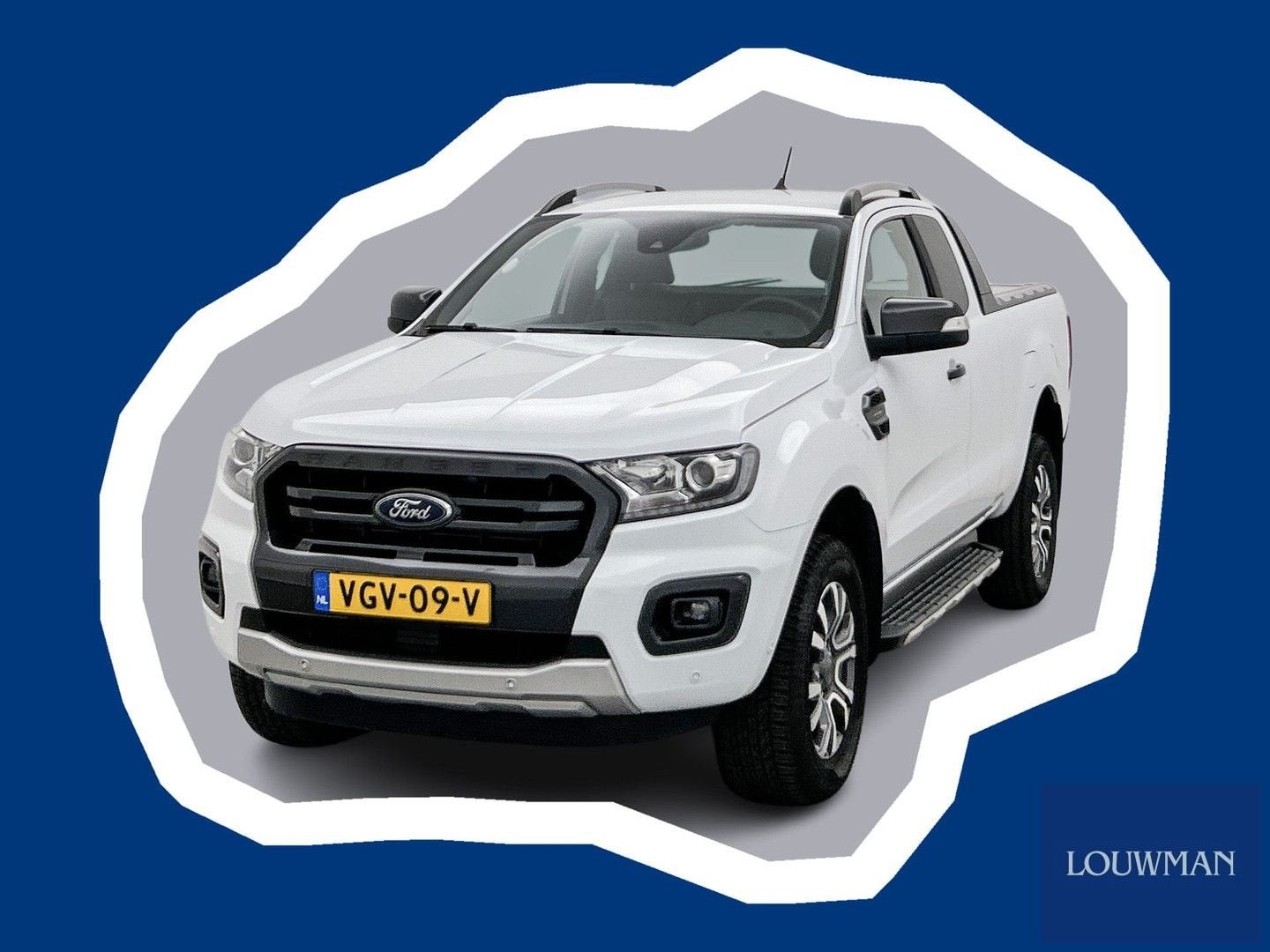 Ford Ranger 2.0 EcoBlue Wildtrak Supercab Leder 213PK 3500kg, Auto's, Ford, Automaat, Wit, Bedrijf, Diesel
