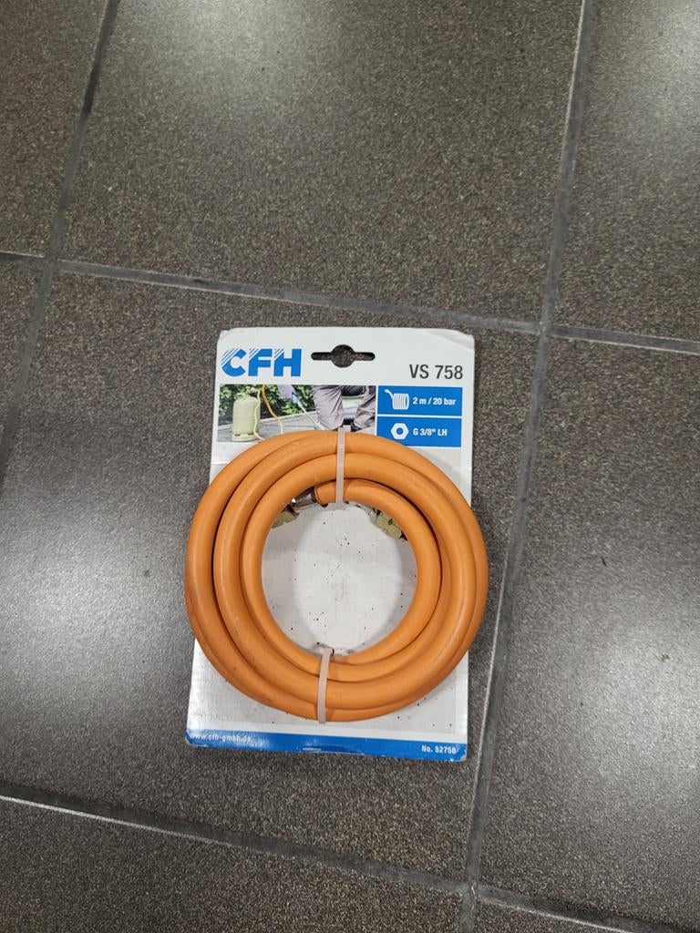 Gasslangen met koppelingen 3/8 2 meter, Ophalen