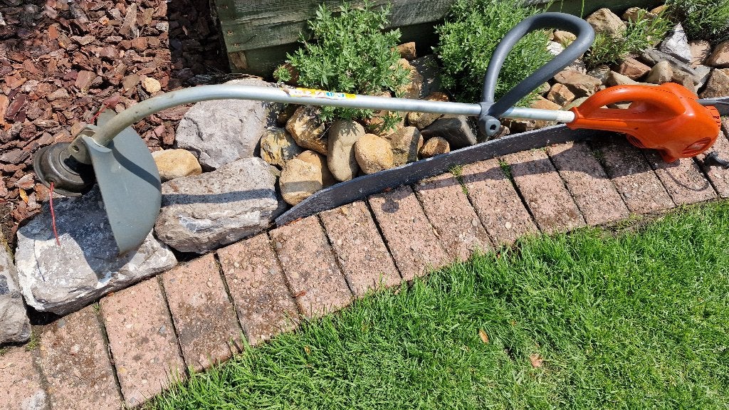 Krachtige grastrimmer FLYMO, Jardin & Terrasse, Électrique, Comme neuf, Flymo, Enlèvement