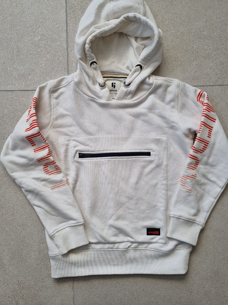 Witte sweater - Garcia - maat 140-146, Kinderen en Baby's, Gebruikt, Meisje, Trui of Vest, Ophalen of Verzenden