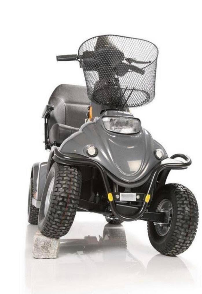 Mini crosser Scootmobiel 4wiel alle tranen invalide scooter, Ophalen of Verzenden, Inklapbaar, Zo goed als nieuw, Elektrische rolstoel