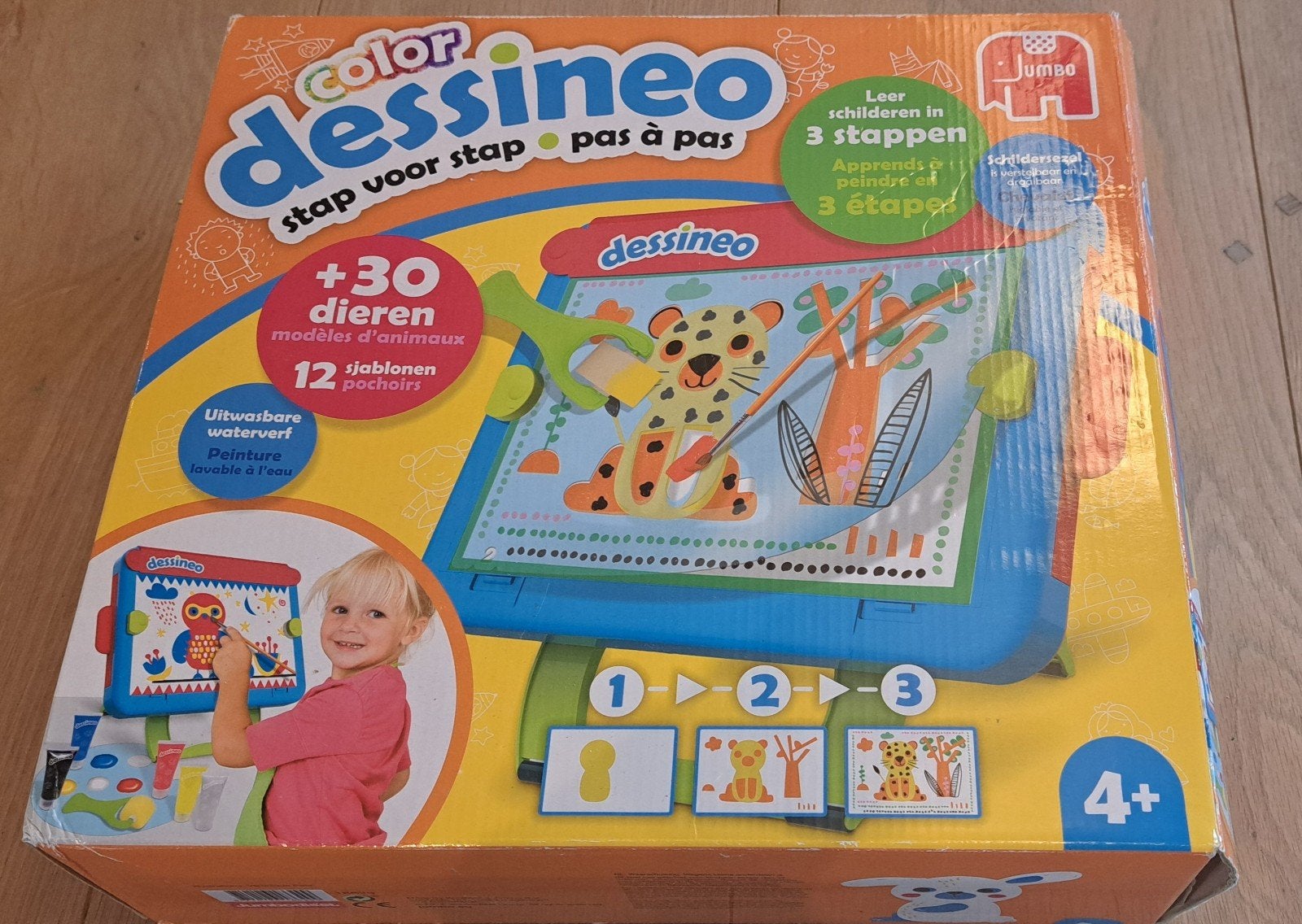 Dessineo leer schilderen in 3 stappen Jumbo, Kinderen en Baby's, Speelgoed | Educatief en Creatief, Ophalen, Gebruikt, Knutselen